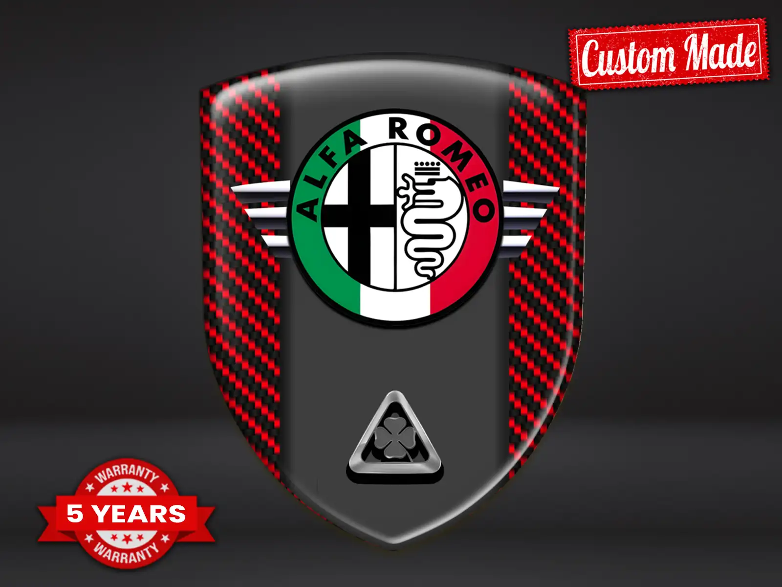 Alfa Romeo Custom Made Bumper Stickers Racing Customizable Sturdy